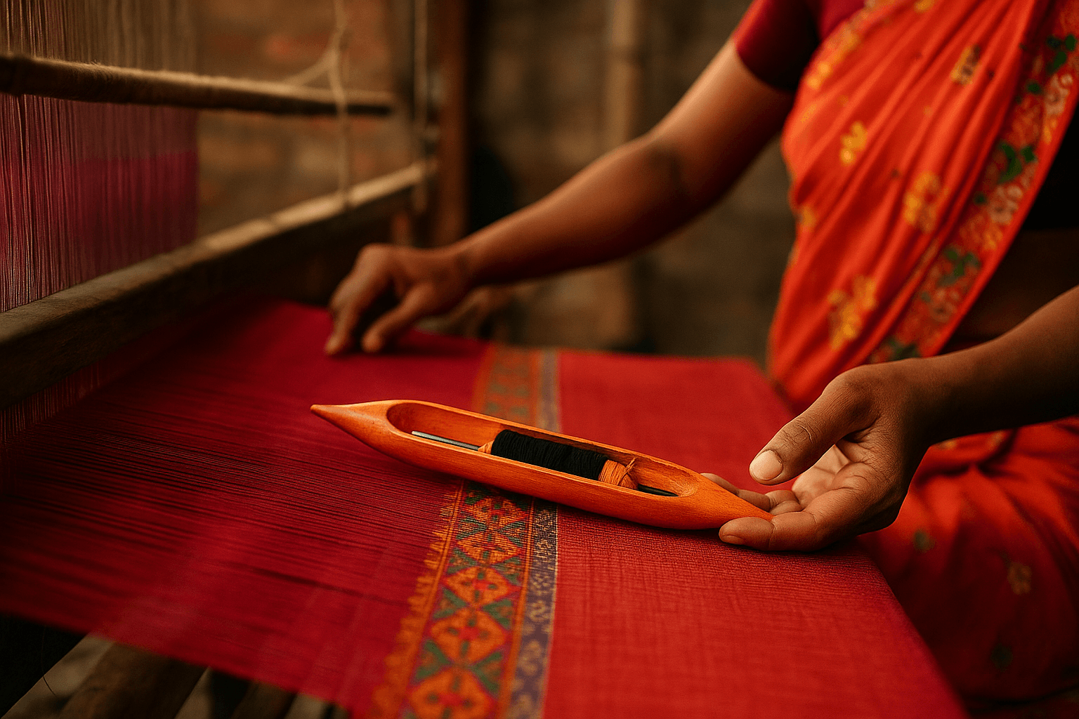 Handloom and crafts imagery